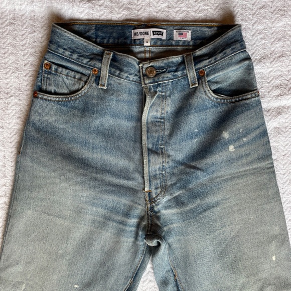 Levi’s ReDone high waist patchwork jeans 24 - Picture 2 of 9